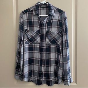 Express Plaid Top